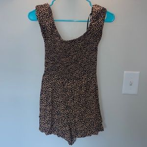 Cheetah print romper